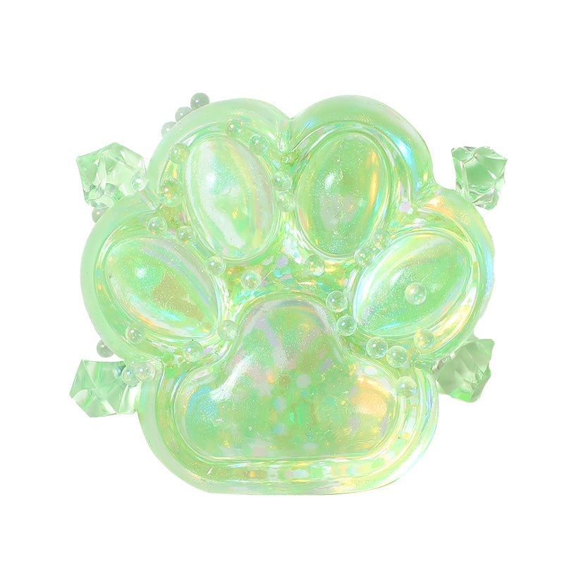 Crystal Sparkling Cat Paw Squishy