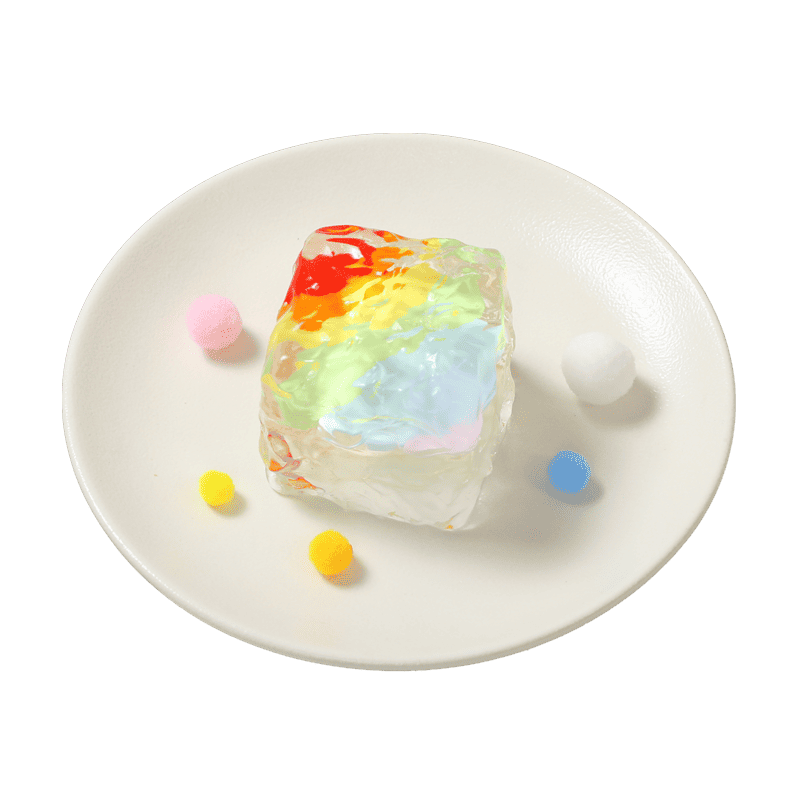Rainbow Crystal Cube Squishy