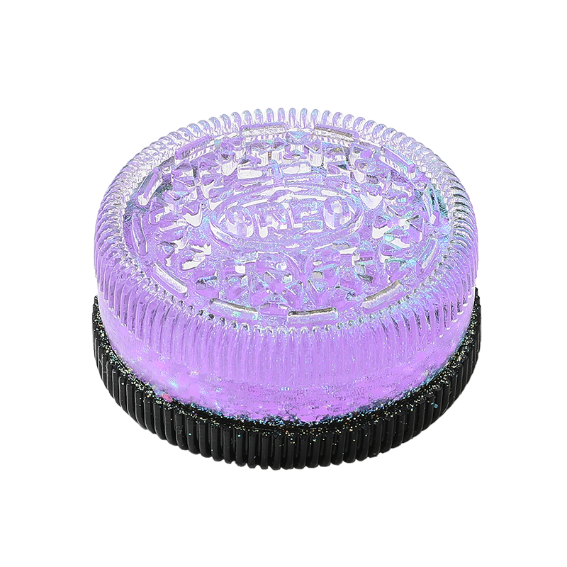 Sparkling Crystal Purple Oreo Squishy
