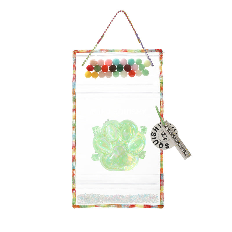 Crystal Sparkling Cat Paw Squishy
