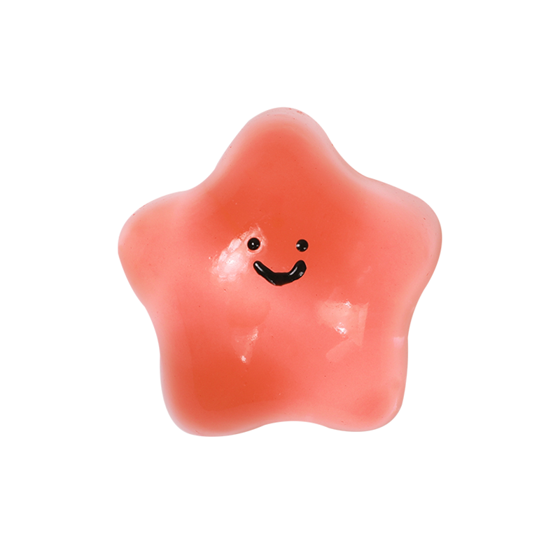Extra Sticky Transparent Star Squishy