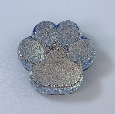 Sparkling Blue&Yellow Crystal Paw