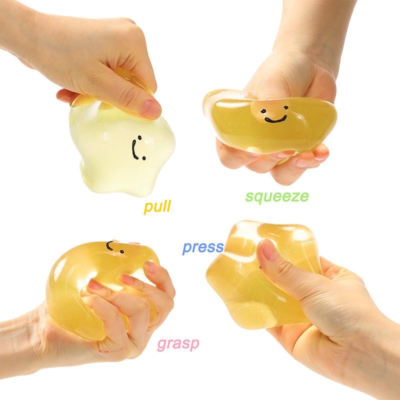 Extra Sticky Transparent Star Squishy
