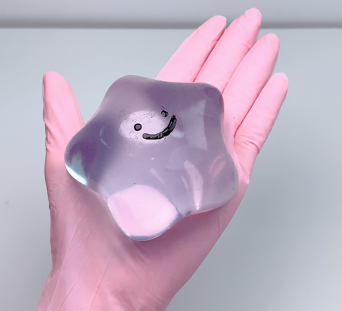 Extra Sticky Transparent Star Squishy
