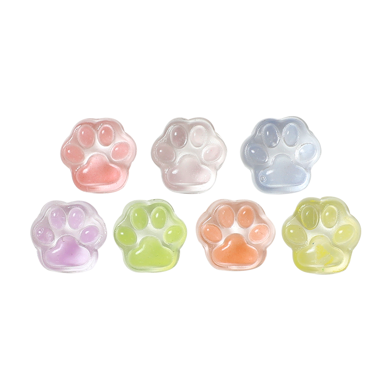 7pc Crystal Mini Paw Squishy