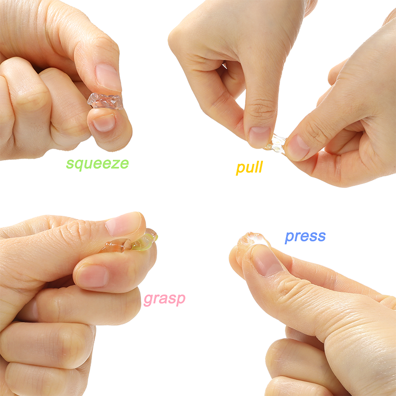 7pc Crystal Mini Paw Squishy