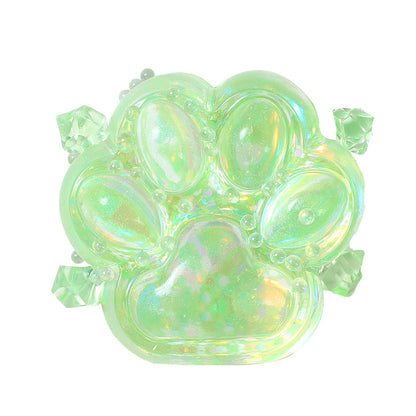 Crystal Sparkling Cat Paw Squishy