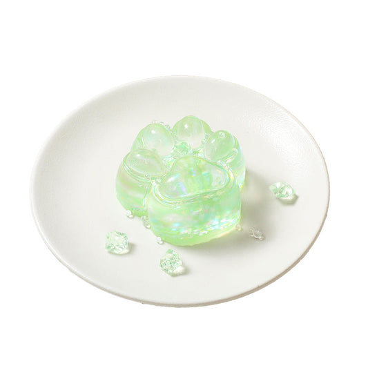 Crystal Sparkling Cat Paw Squishy