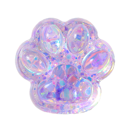 Purple Glow-in-dark Cat Paw Squishy