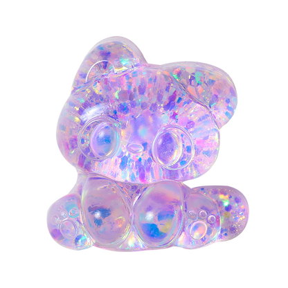 Purple Glow-in-dark Elf Kitty Squishy