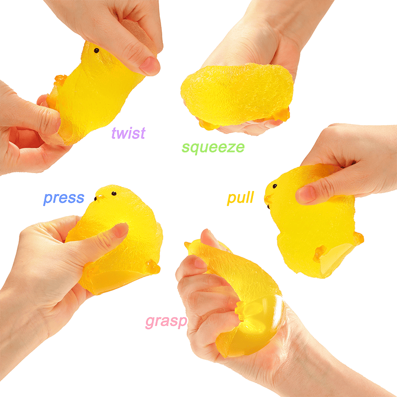 Yellow Crystal Chicken Squishy