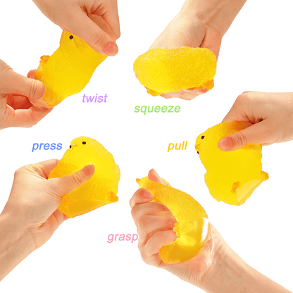 Yellow Crystal Chicken Squishy