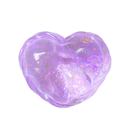 Sparkling Crystal Heart Squishy
