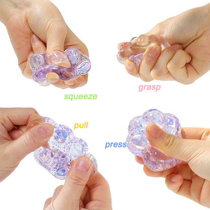 Purple Glow-in-dark Cat Paw Squishy