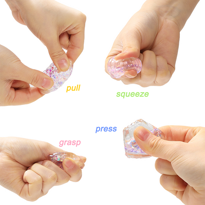 Purple Glow-in-dark Pudding Squishy