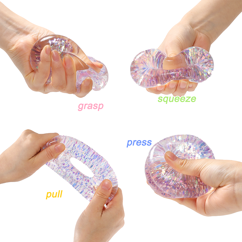 Purple Glow-in-dark Donut Squishy