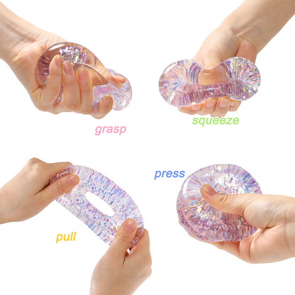 Purple Glow-in-dark Donut Squishy