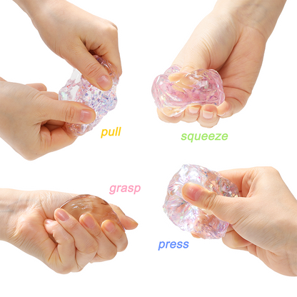 Purple Glow-in-dark Ice Cube Squishy