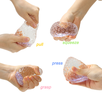 Purple Glow-in-dark Strawberry Squishy