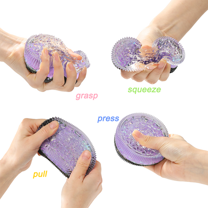Sparkling Crystal Purple Oreo Squishy
