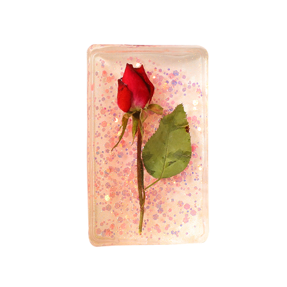 Orange Glow-in-the-dark Frozen Rose Squishy