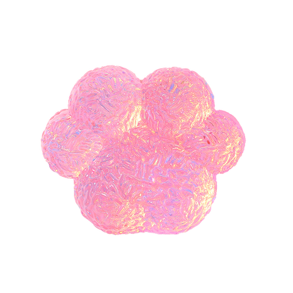 Crystal Crinkle Cat Paw
