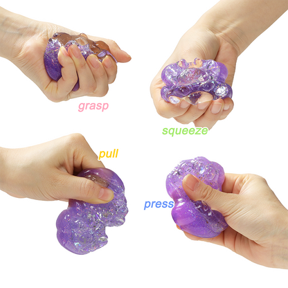 Sparkling Crystal Double Paw Squishy