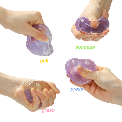 Sparkling Crystal Heart Squishy