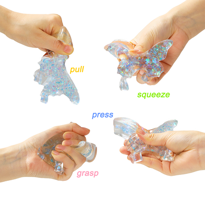 Sparkling Crystal Butterfly Squishy