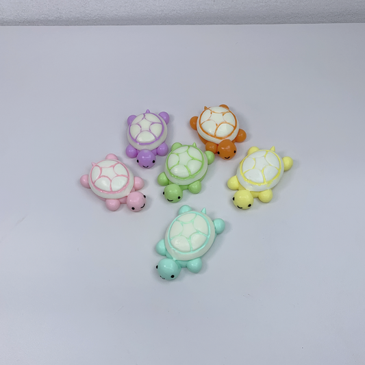 6pc Colorful Rainbow Turtle Squishy