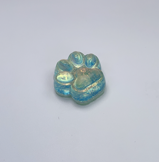 Sparkling Blue&Yellow Crystal Paw